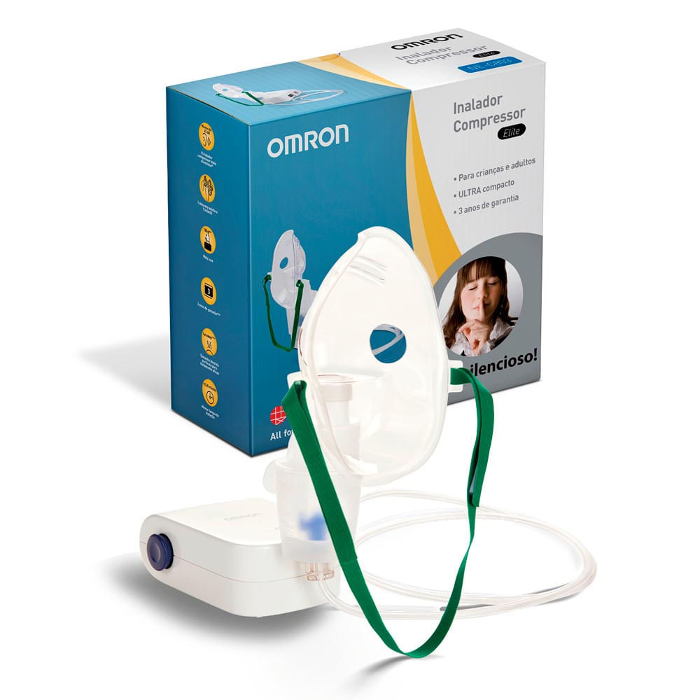 Inalador Compressor Omron Elite NE-C803 1 Unidade em Oferta na Shopee