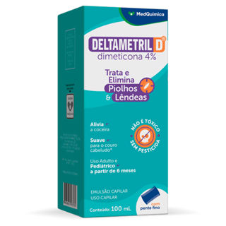 Deltametril D Dimeticona 4% Emulsão com 100ml em Oferta na Shopee