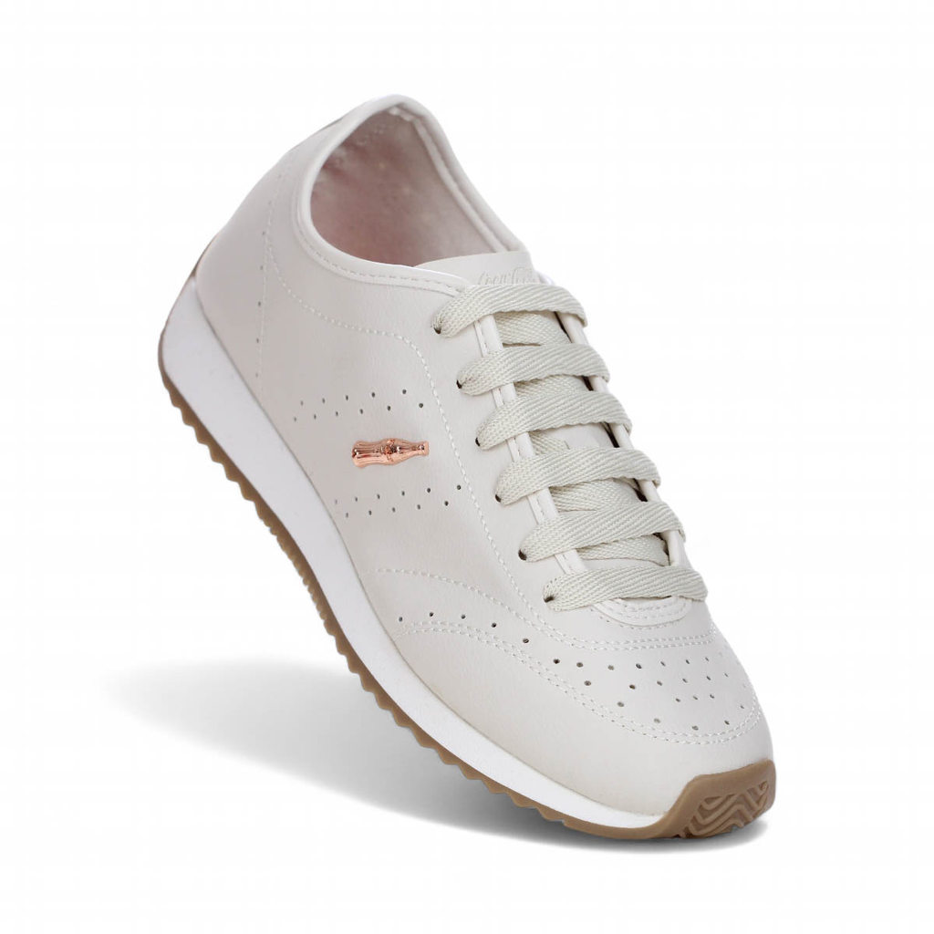 Tênis Coca Cola Eclipse Abbey Town Bege - Feminino