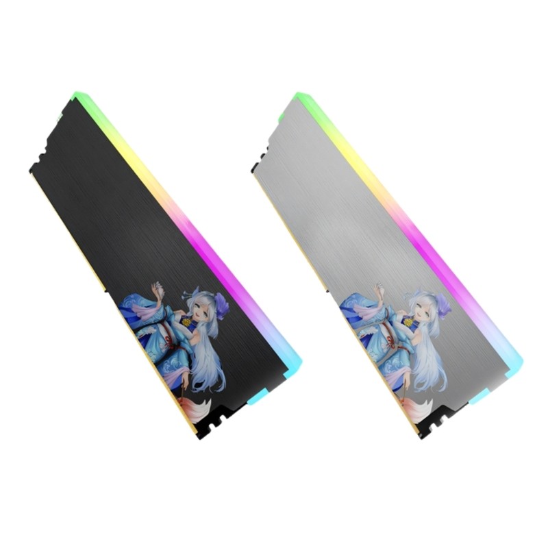 Dissipador Calor Memória Metal TENB LED ARGB Para RAMs DDR5 DDR4 DDR3 DDR2 Melhoram Estética E Per