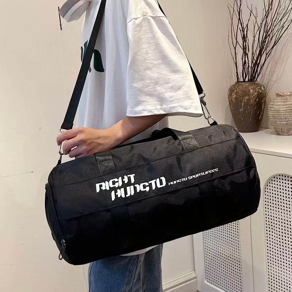 Bolsa Cilíndrica Moderna Com Estampa De Letras Bolsa Esportiva Casual Unissex Para Fitness Mala De Viagem X171 JZ em Oferta na Shopee