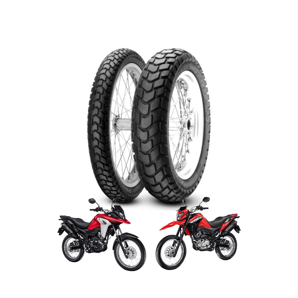 Pneu Pirelli Par Xre190/Bros/Crosser 90/90-19+110/90-17 MT60