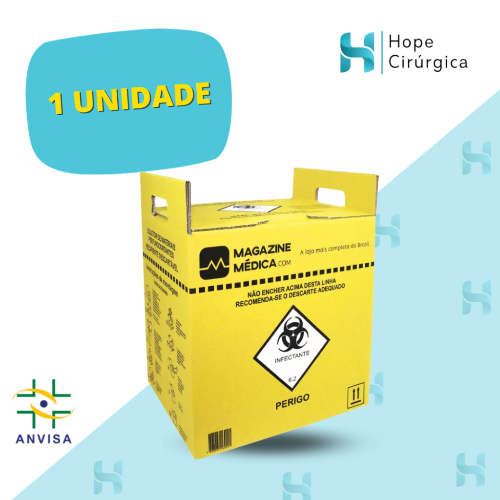 Caixa Perfuro Cortante Coletor (03-Litros)