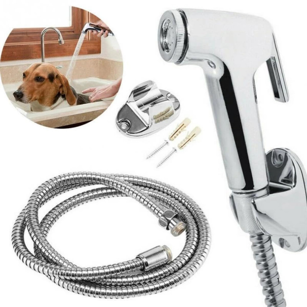 Ducha Higiênica Flexível Cromada Bomvink com Mangueira 1,2m