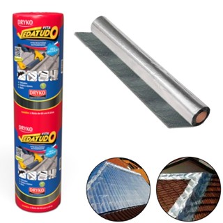 Fita manta asfáltica auto adesiva aluminizada multiuso 60 cm x 10 m - Vedatudo em Oferta na Shopee