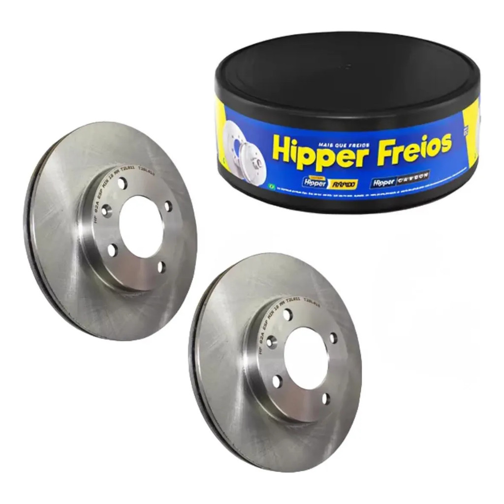 Par Disco Freio HIPPER FREIOS Ventilado Royale Versailles Cordoba Ibiza Gol Parati Quantum Santana