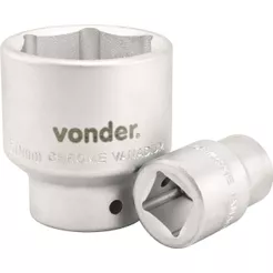 Soquete sextavado enc 3/4" 22mm curto vanád. Vonder