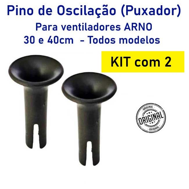 Pino De Oscilação Do Ventilador Arno - KIT com 02 undades - Todos os modelode de 30 e 40cm - PRETO