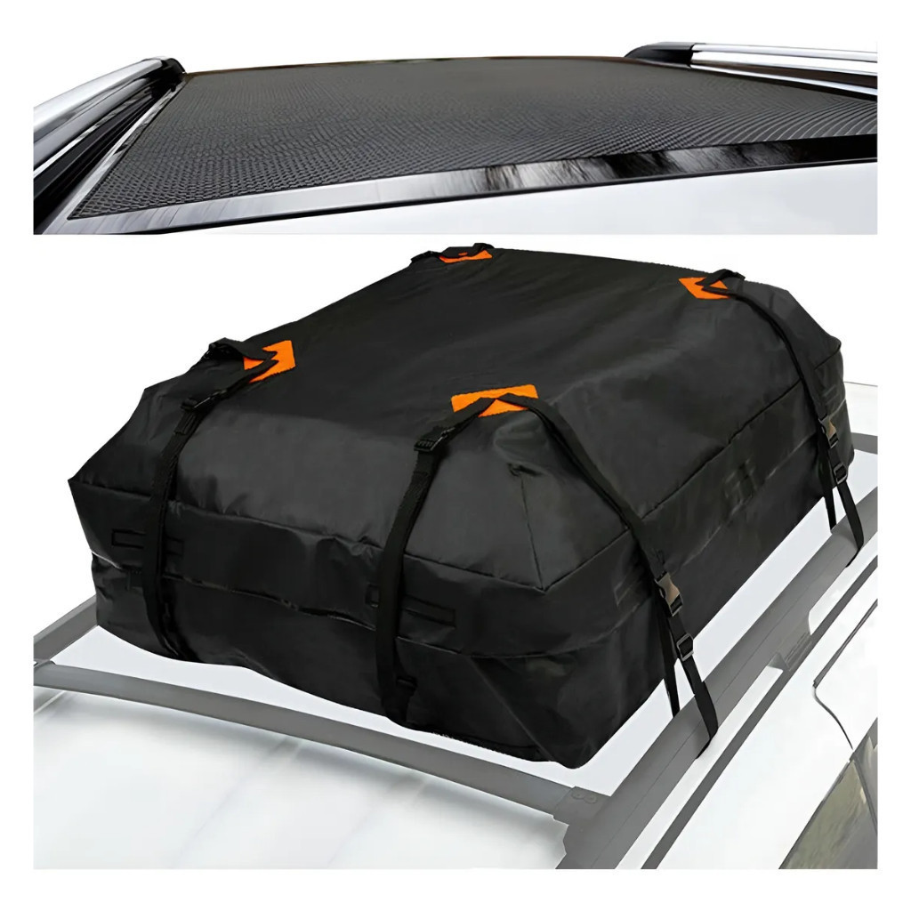 Bagageiro Teto Maleiro Impermeável Dobrável 425l + Esteira