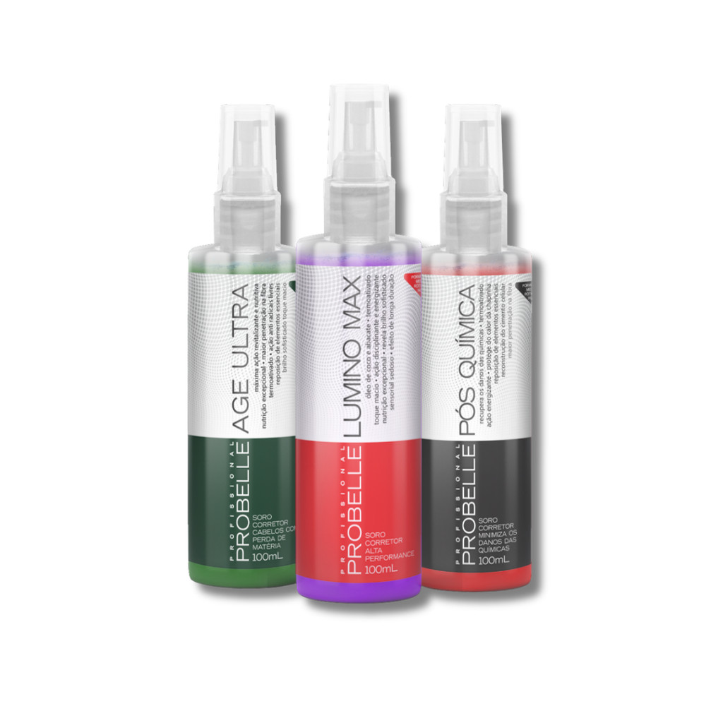Kit 3 Soros Corretores Probelle - 100 ml