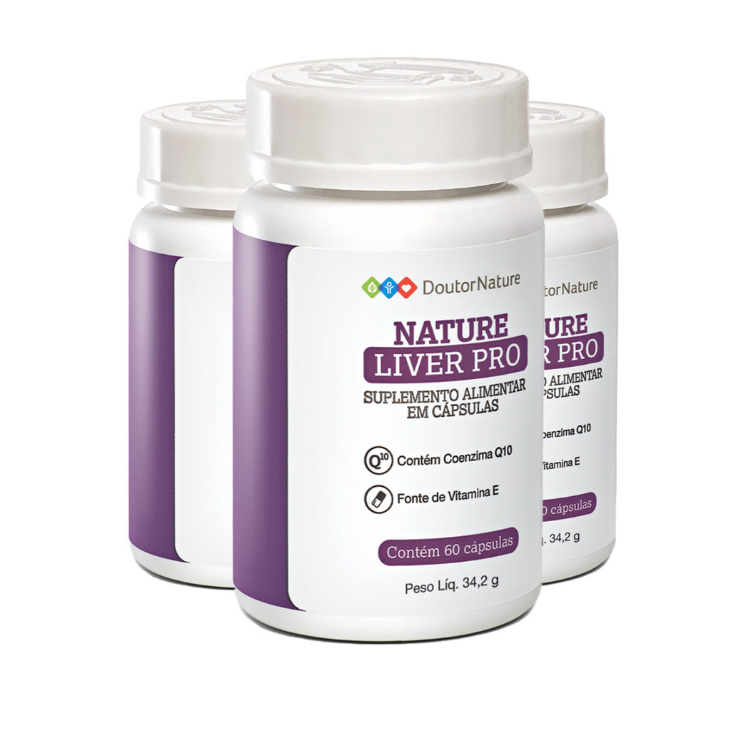 Nature Liver Pro - 60 Cápsulas ( 3 Potes )