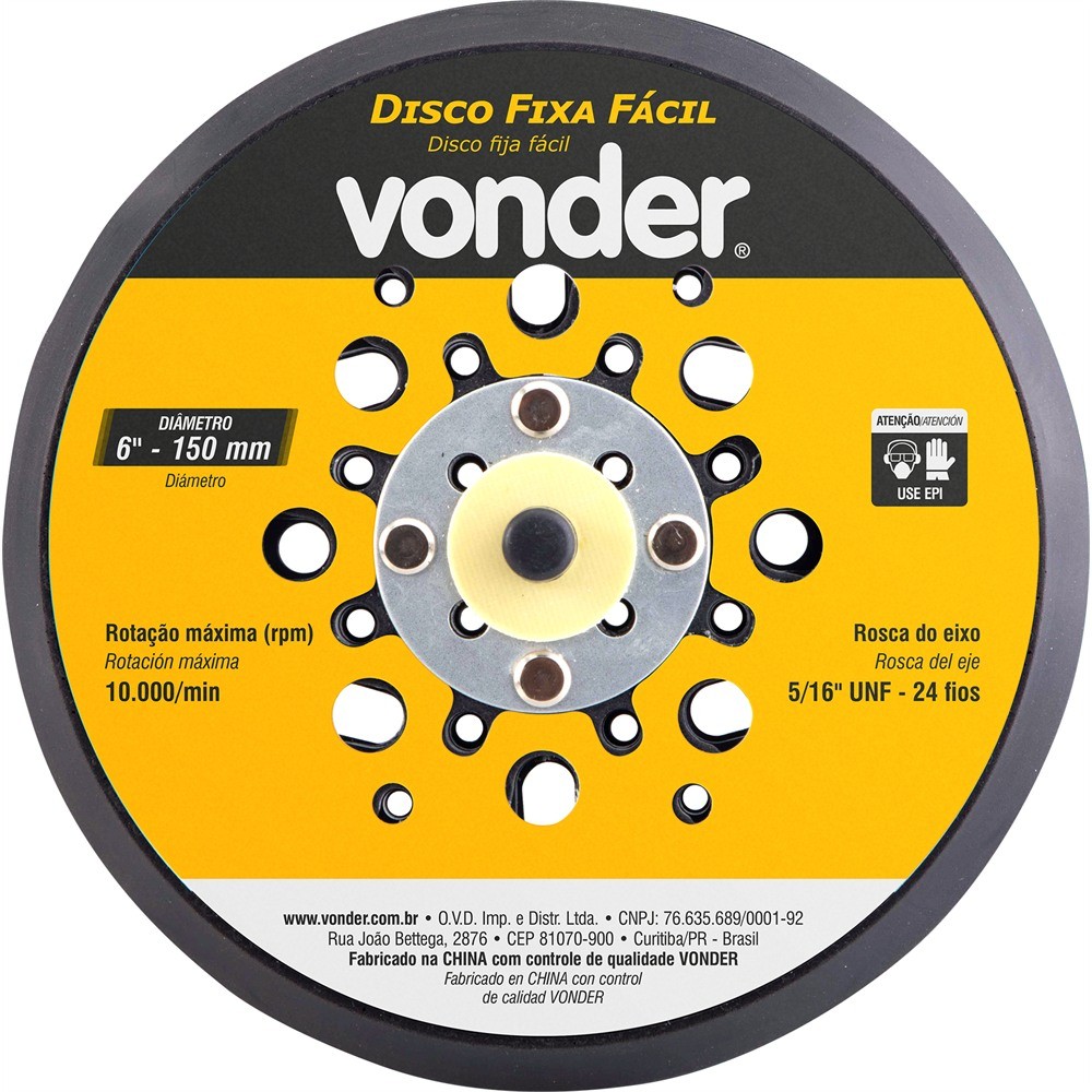 Disco Fixa Fácil 150mm Para LRV350B 1 Peça Vonder