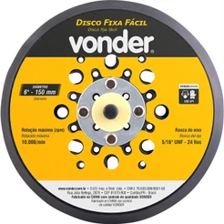 Disco Fixa Fácil 150mm Para LRV350B 1 Peça Vonder