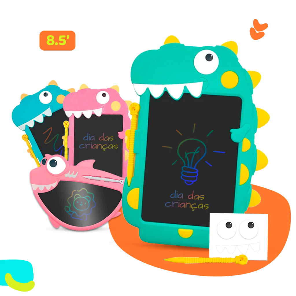 Brinquedo Dinosaur Magic LCD Screen Blackboard Escrevendo e desenhando tela infantil