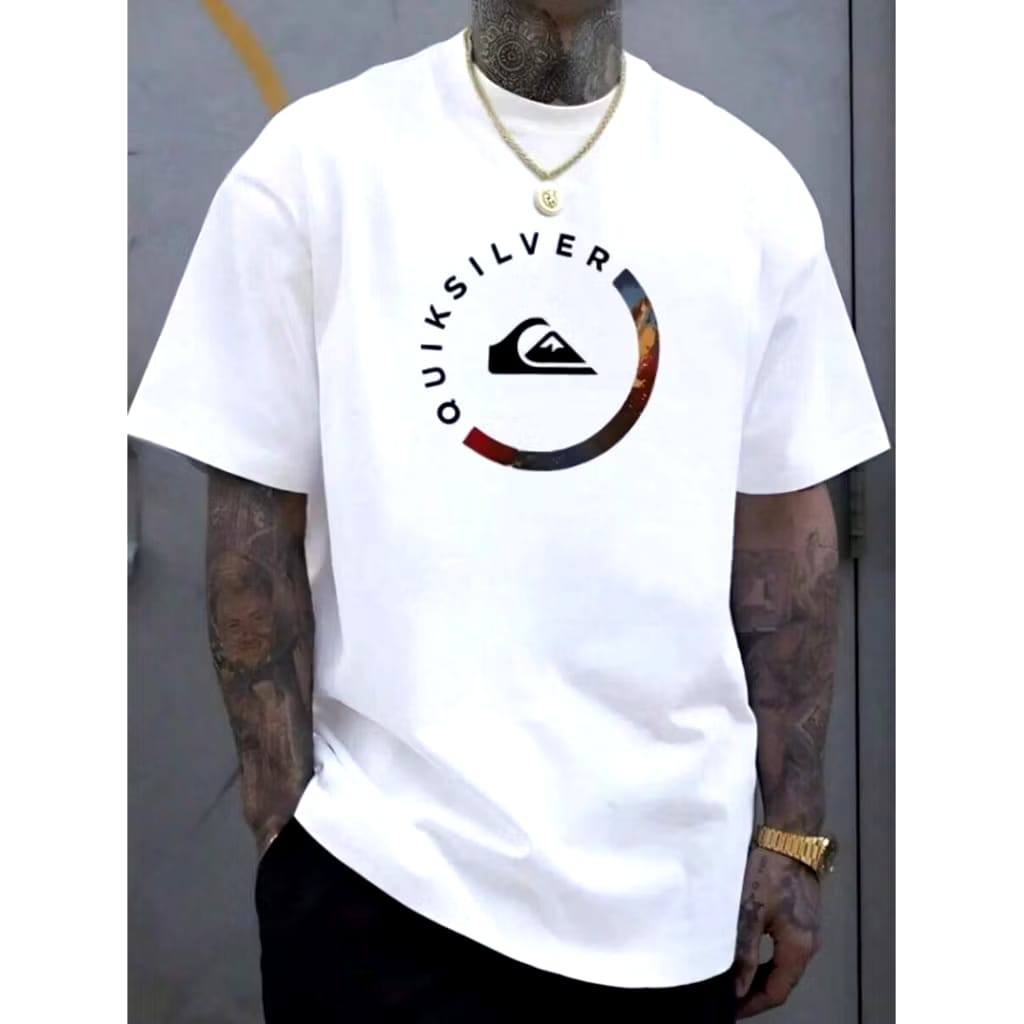 Camiseta Oversized Quik-silver Retro Suede Premium Streetwear Conforto Maximo Lançamento