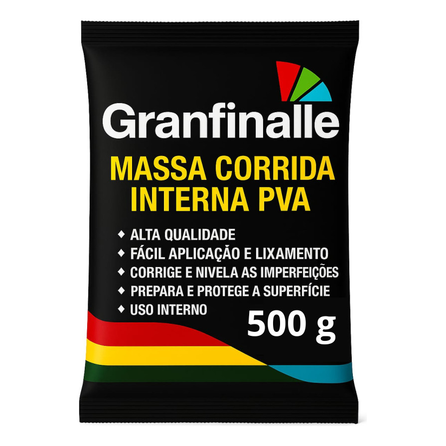 Massa Corrida Acrílica Branca Para Acabamentos Externos Granfinalle 500 G