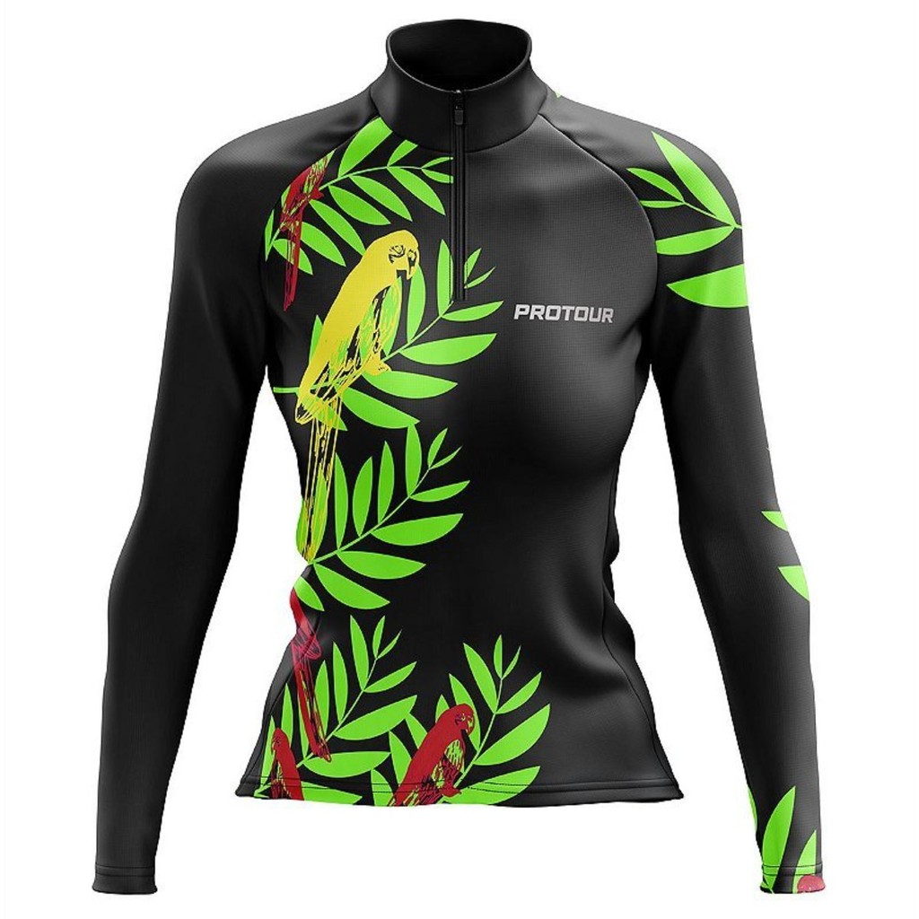 Camisa Ciclismo Feminina Dry Fit com Proteção UV Bike MTB Speed Tropicalia