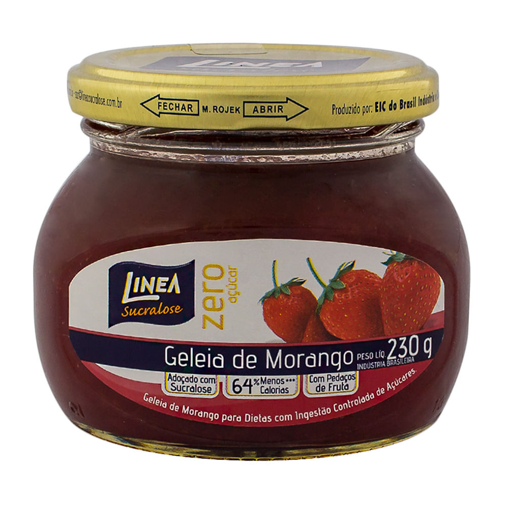 Geleia de Morango Linea Sucralose Zero Açúcar com 230g em Oferta na Shopee