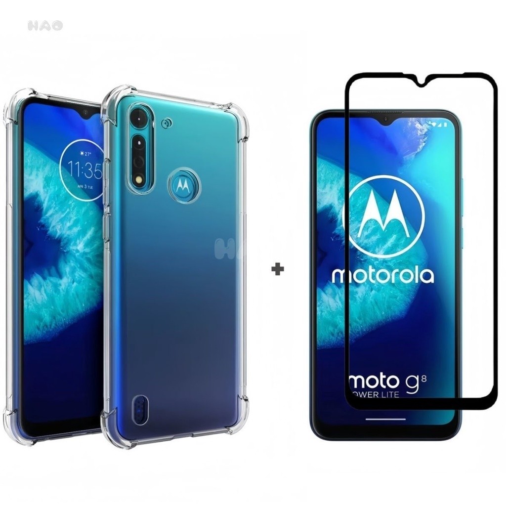 Película e Capa Capinha Motorola Moto G8 Power Lite em Oferta na Shopee
