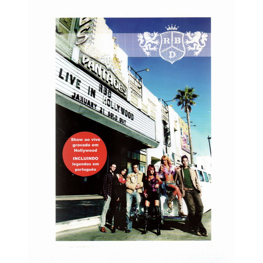 Dvd Rebeldes Live In Hollywood