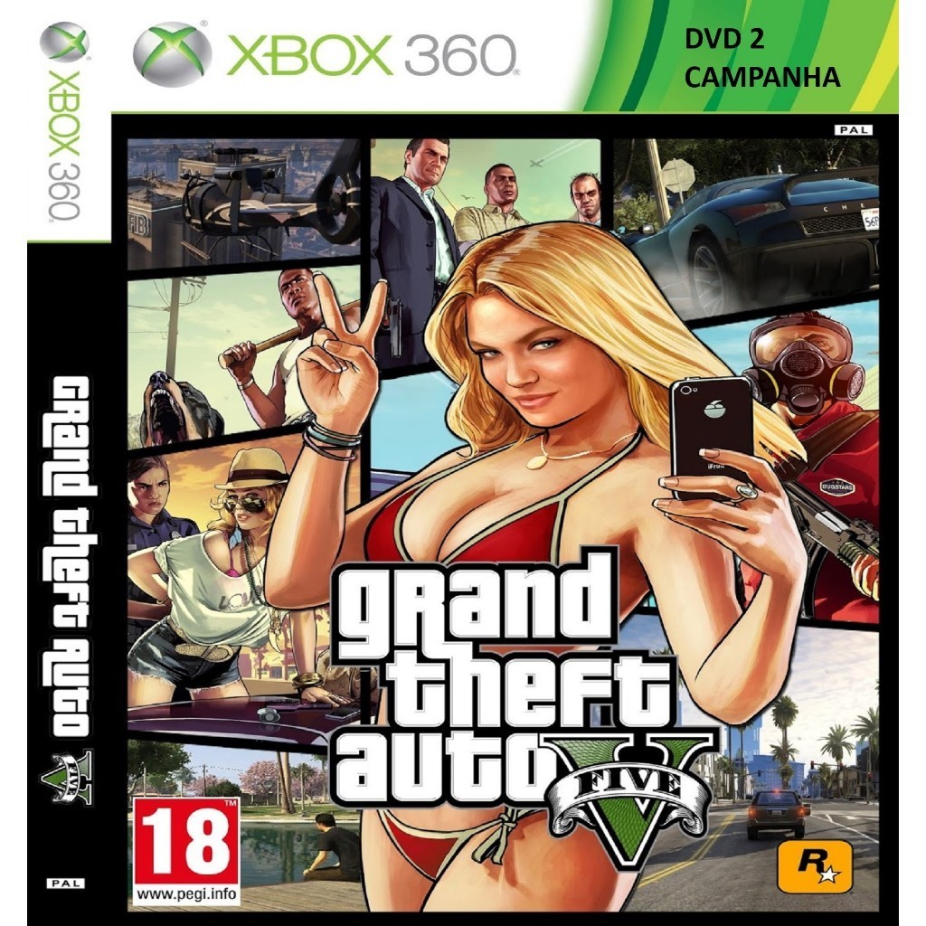 Grand Theft Auto V (GTA V) Xbox 360 LT3.0 - NECESSITA INSTALAÇÃO