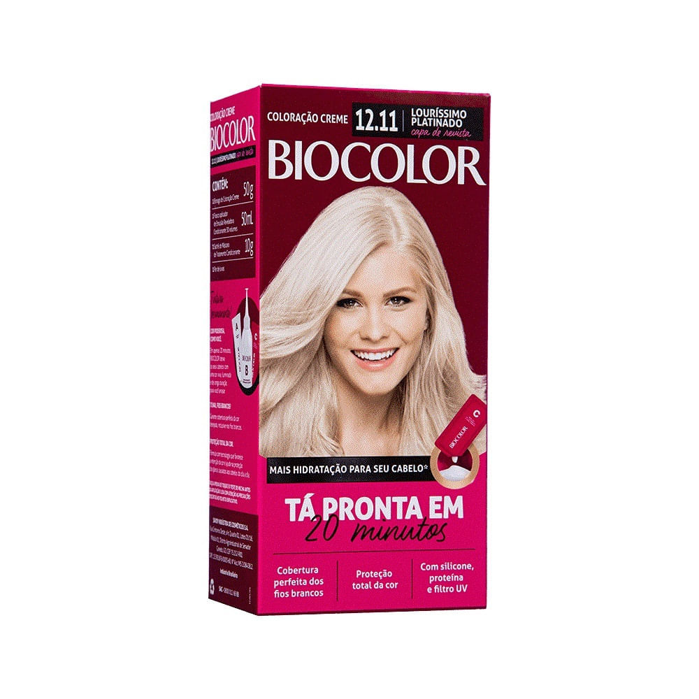 Tintura Creme Biocolor 12.11 Louríssimo Ousado Mini Kit em Oferta na Shopee