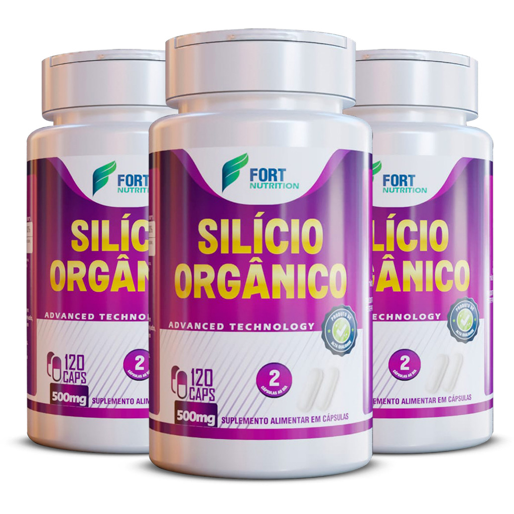 Silício Orgânico 120 Capsulas 100% Original Ácido Ortosilícico Efeito Rico em Antioxidantes em Oferta na Shopee