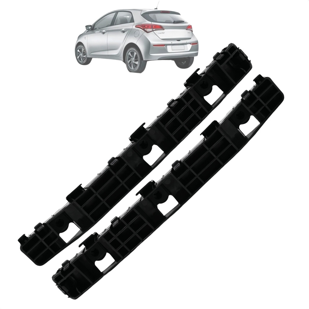 Par Guia Suporte Parachoque Traseiro Hb20 Hatch 2013 14 15 16 17 18 2019