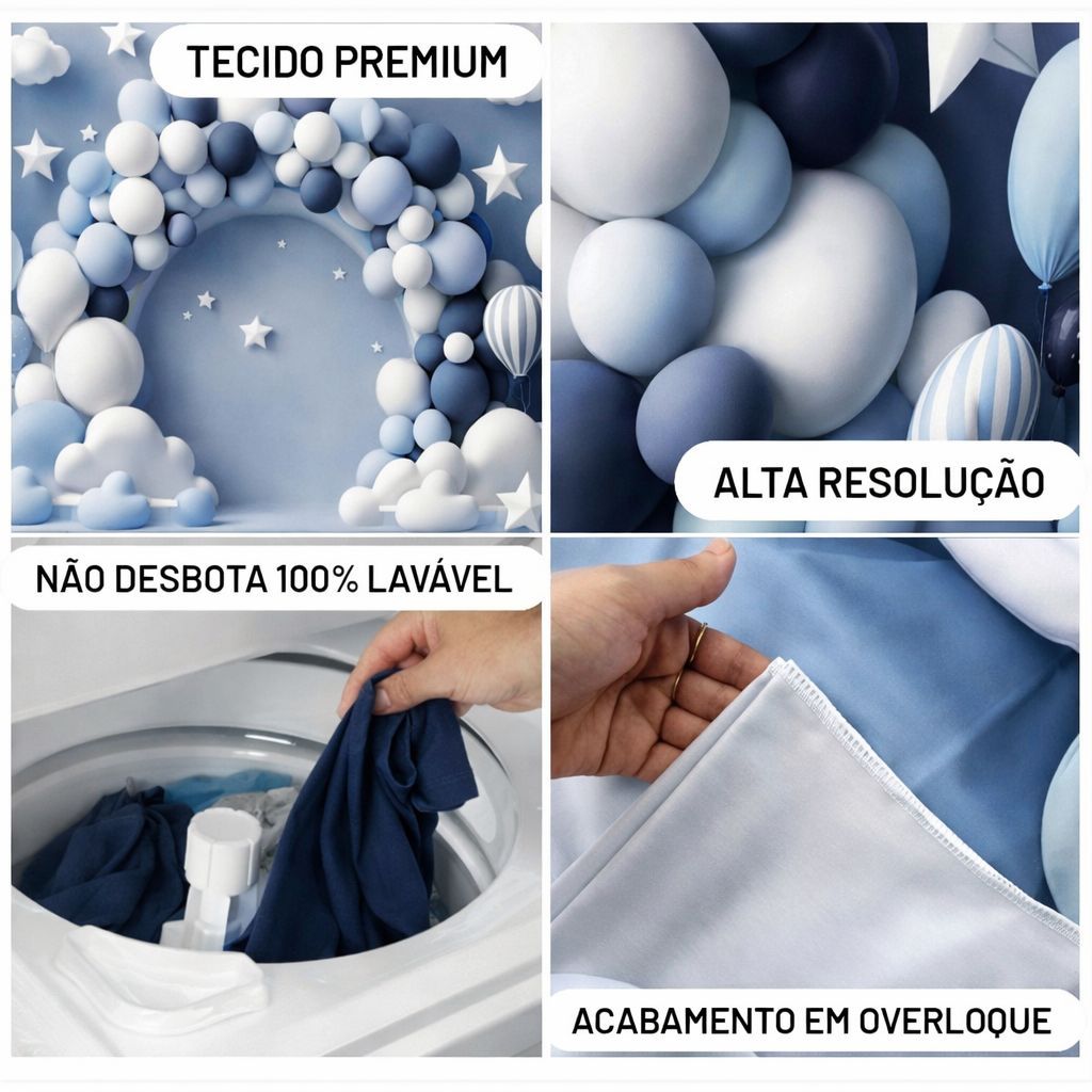 Fundo Fotográfico Em Tecido Em 3D Dia Das Mães 2,20X1,50m — imagem 2 de 2