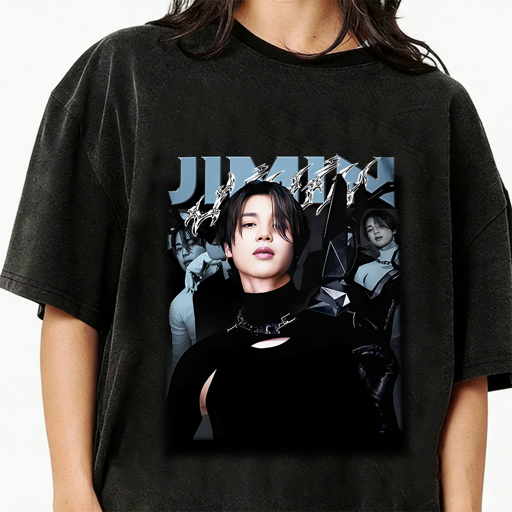 2026 Camiseta Feminino Masculino Estampa Jimin Bts Kpop Cantor Coreano Streetwear Novo
