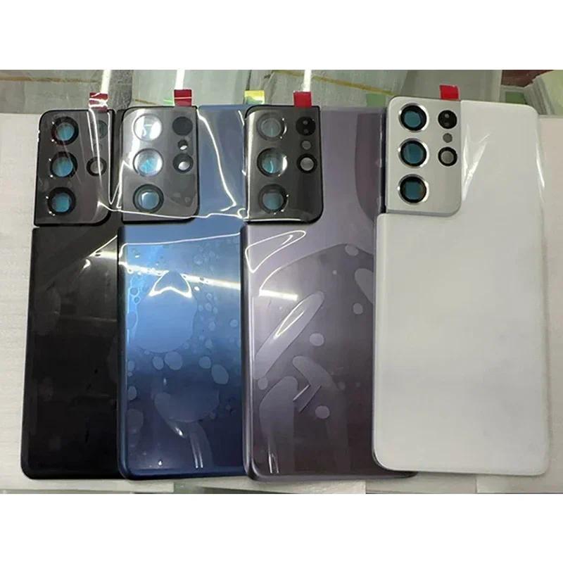 Vidro Traseiro Para Samsung Galaxy S21 S21 ultra S21 plus Tampa Da Bateria Painel De Com Lente Câmera