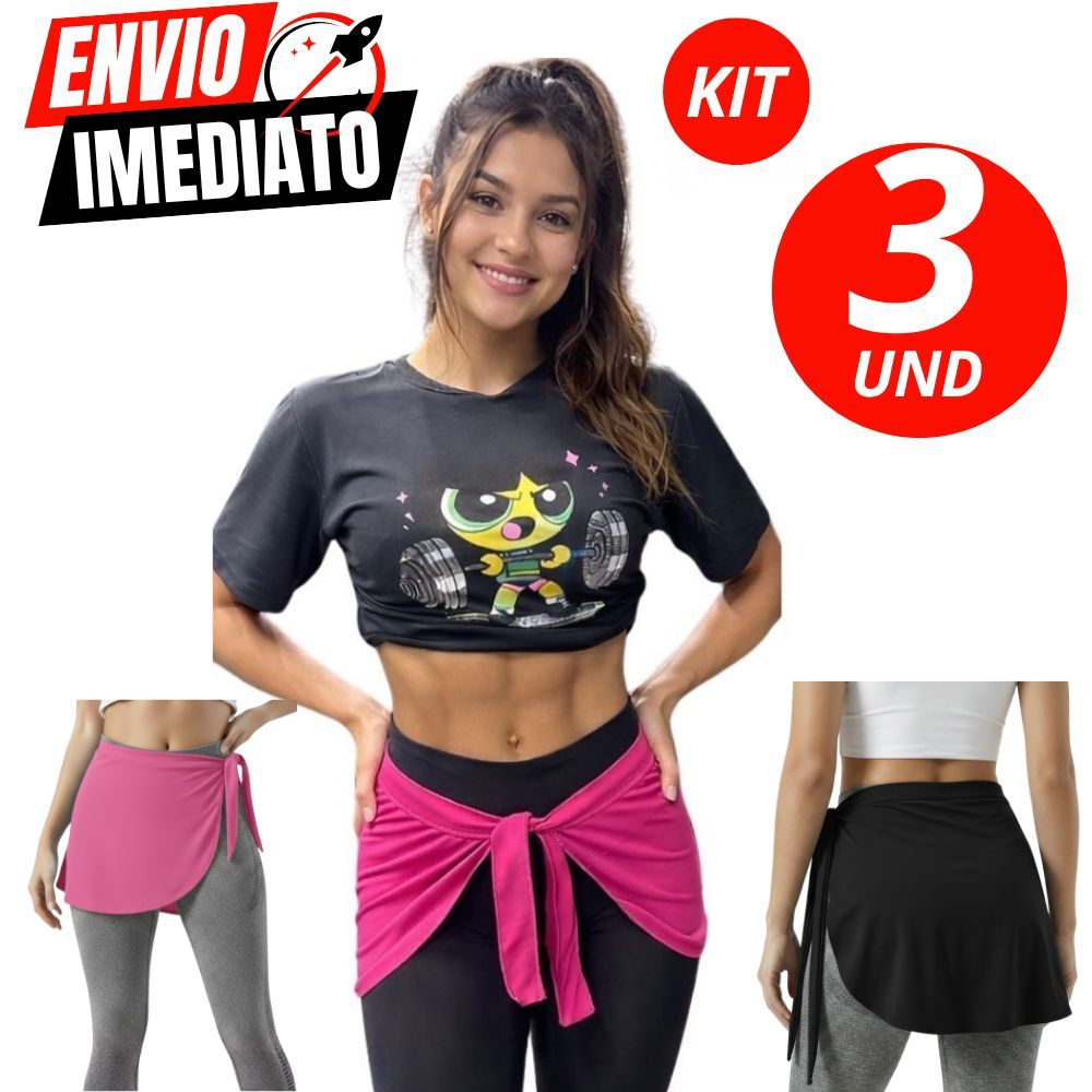 Kit Com 03 Tapa Bumbum Tipo Fitness Para Usar Com Legging Modelo Confortavel Academia Caminhada Feminino Crossfit