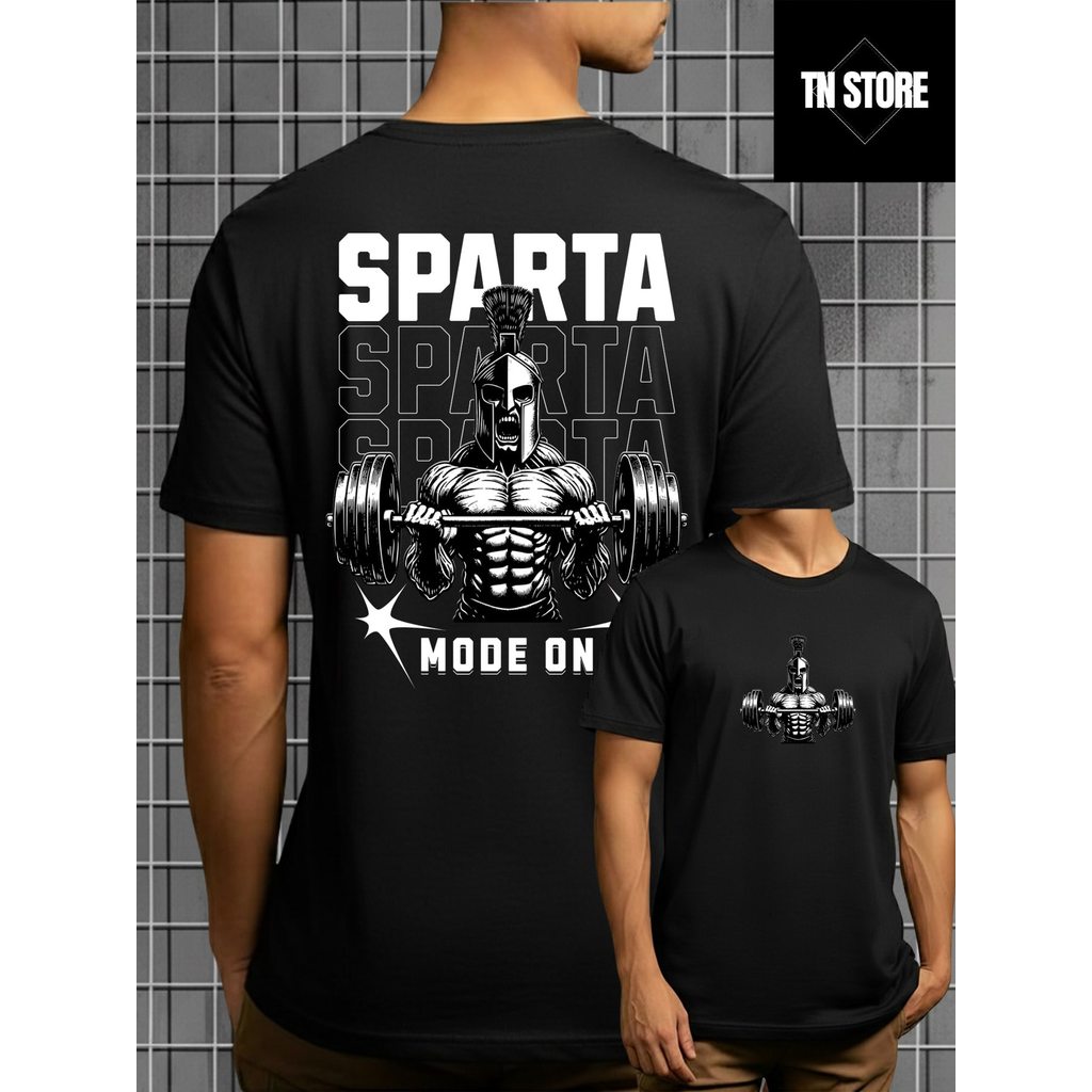 Camiseta Fitness Academia Gym Treino Esporte Camisa Blusa Unissex Masculino Feminino 100% Algodão Preto Branco Plus Size
