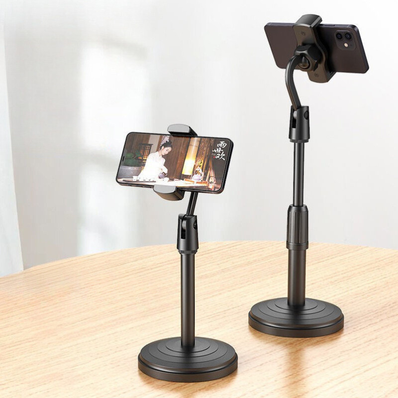 Suporte Para Celular Com Tripé De Mesa Ideal Gravação De Vídeo 360 ° Ajustável