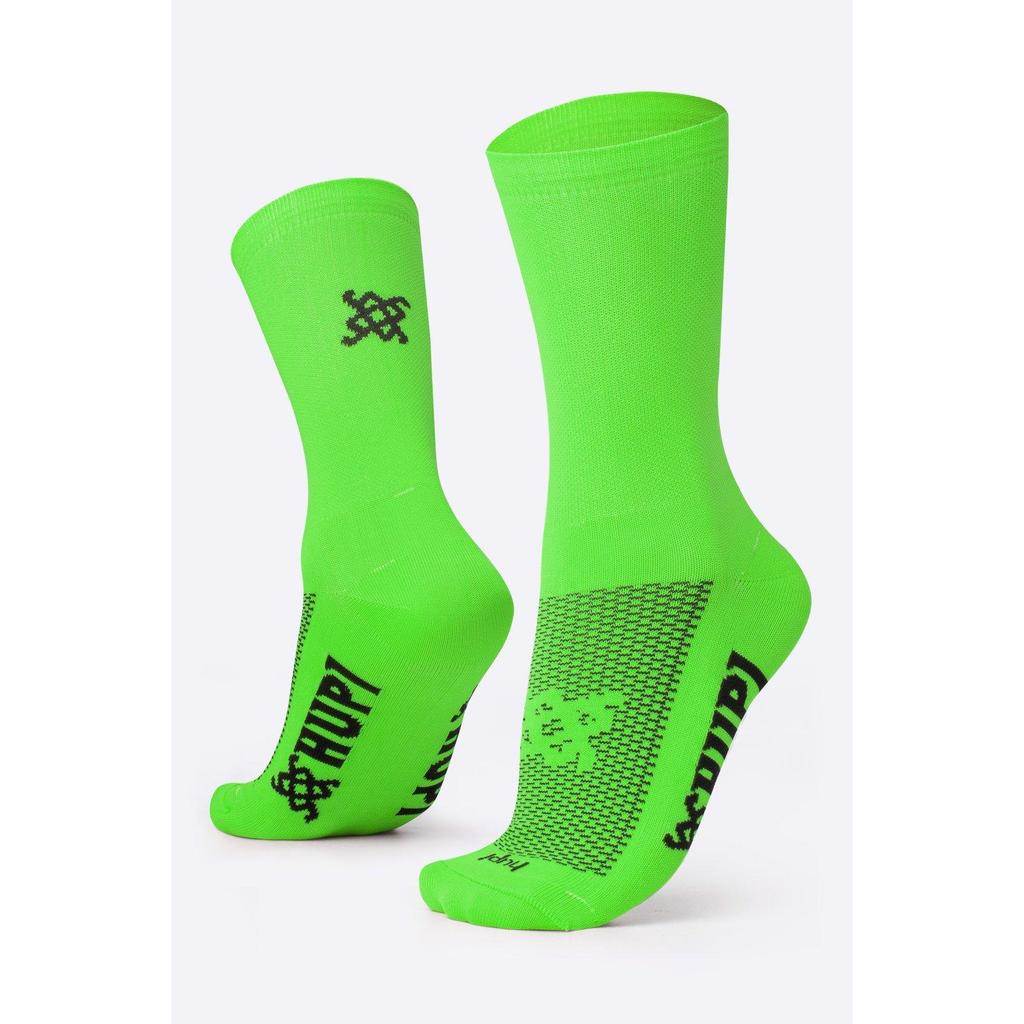 Meia HUPI Sport Verde Neon Liso