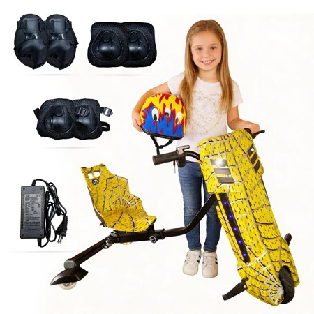 Triciclo Elétrico Drift Motorizado 350w Adulto/Infantil Polegadas 3 Velocidades Bluetooth Led Display para Idade 8+ em Oferta na Shopee