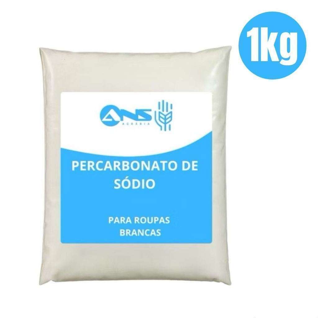 Tira manchas - Percarbonato de Sódio 1kg - Original Limpeza Remove Manchas Clareia Roupas Brancas e Desinfeta