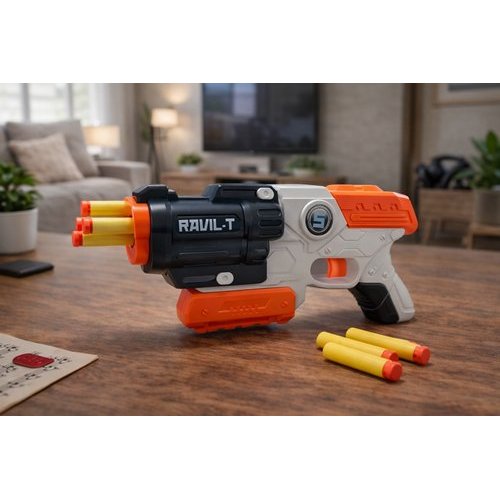 Lanca Dardos Recarregavel Brinquedo Infantil Alvo Seguro E Divertido