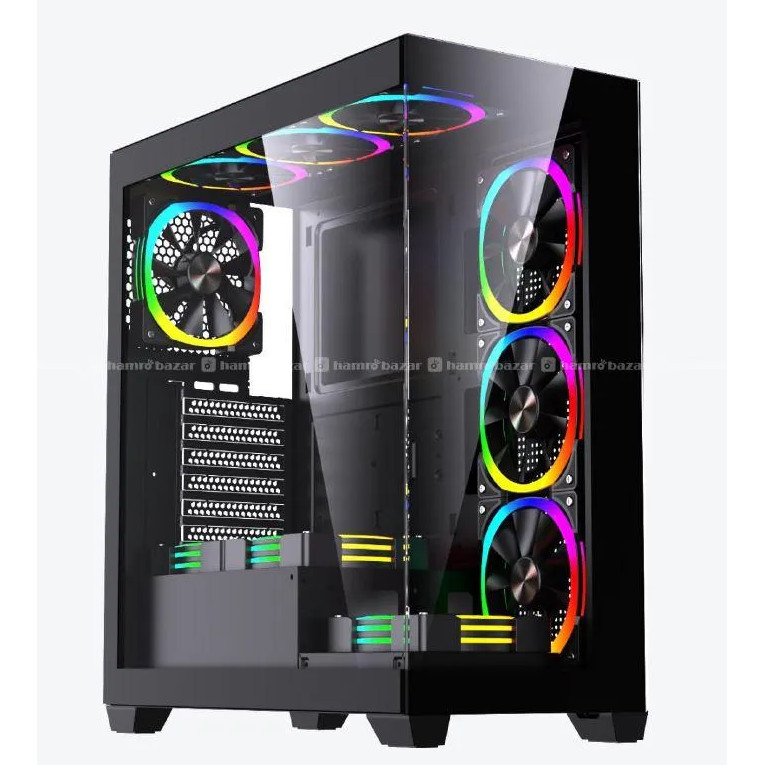 Gabinete gamer ATX - Vidro Temperado - Modelo Torre - Preto