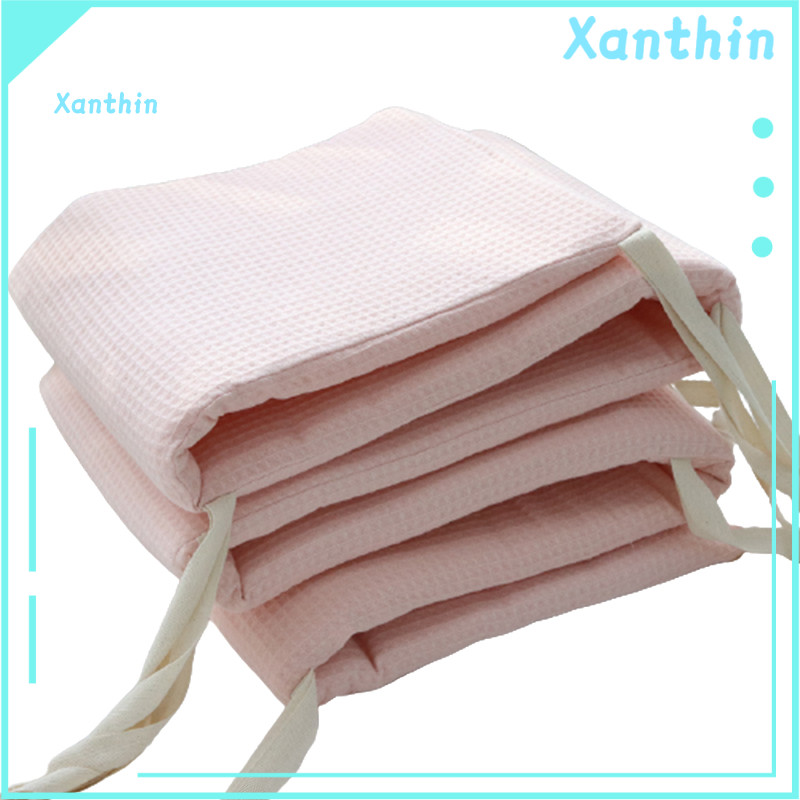 Forro De Berço Infantil Textura Macia Destacável Lavável Almofada Protetora De Bebê De Uma Peça Para Casa