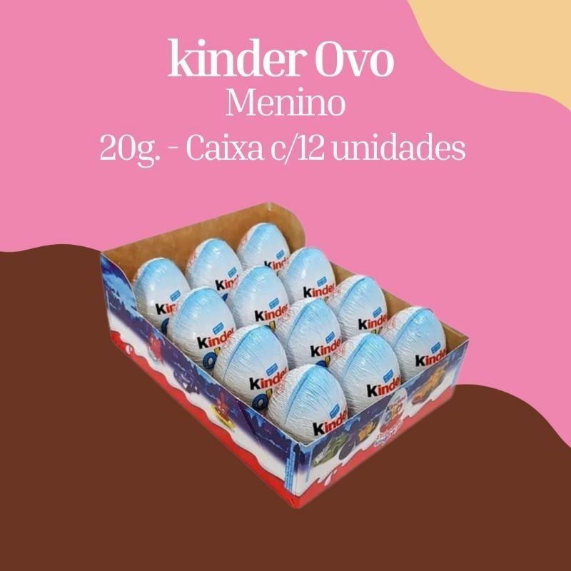 FERRERO KINDER OVO MENINA C/12 UNID