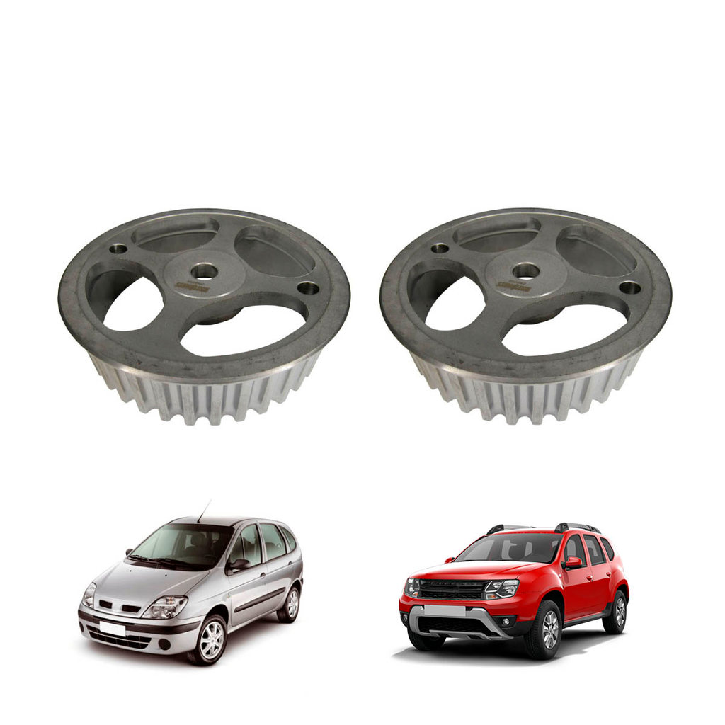 Par Polia Comando Renault K4M 1.6 16V Clio Sandero Logan Duster Scenic Megane OEM 7701471374