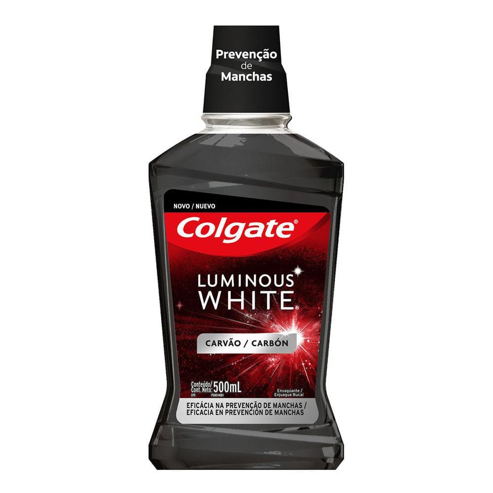 ENXAGUANTE COLGATE BUCAL LUMINOUS WHITE 500ML CARVAO
