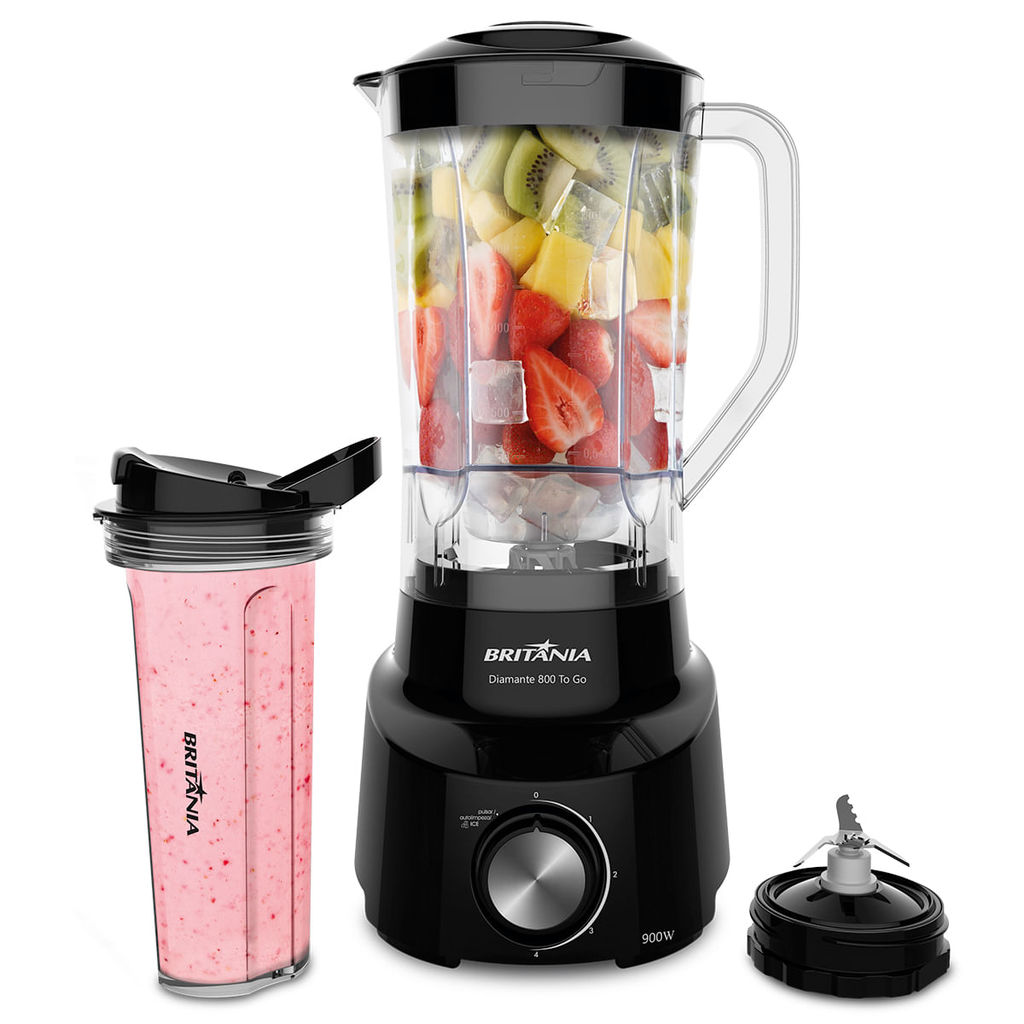 Liquidificador Britânia 900W 2,6L Diamante 800 To Go