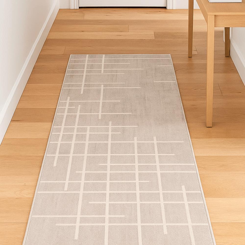 Tapete Passadeira Vinci Roma Jolitex 50Cmx120M Toque Suave, Antiderrapante, Conforto e Elegância para Corredor, Sala e