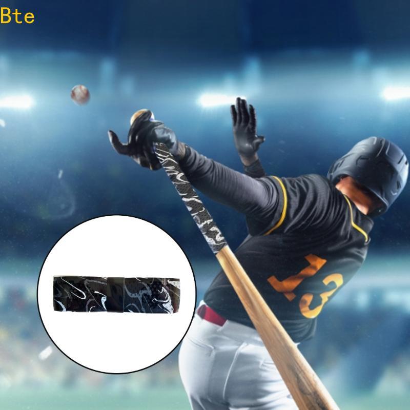 Bte PU Stripes Bat Grip Tape Instale Rapidamente Elásticoidades Suor Beisebol