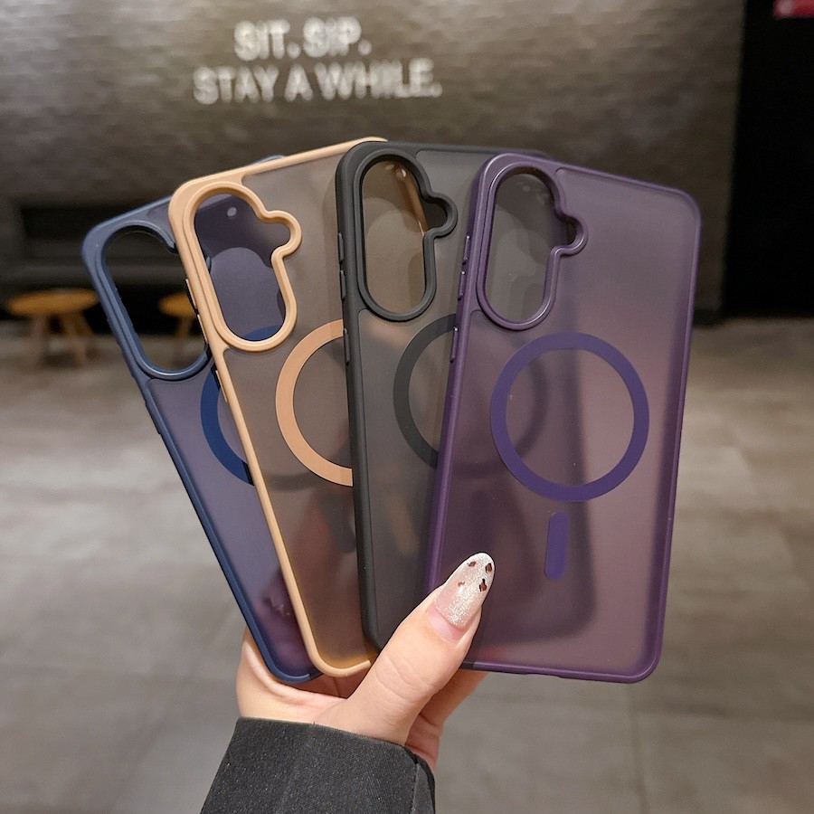 Capa De Telefone Para Samsung A07 A17 A37 A57 A55 A35 A16 A36 A56 5G Fosco Translúcido Armadura À Prova De Choque Casos