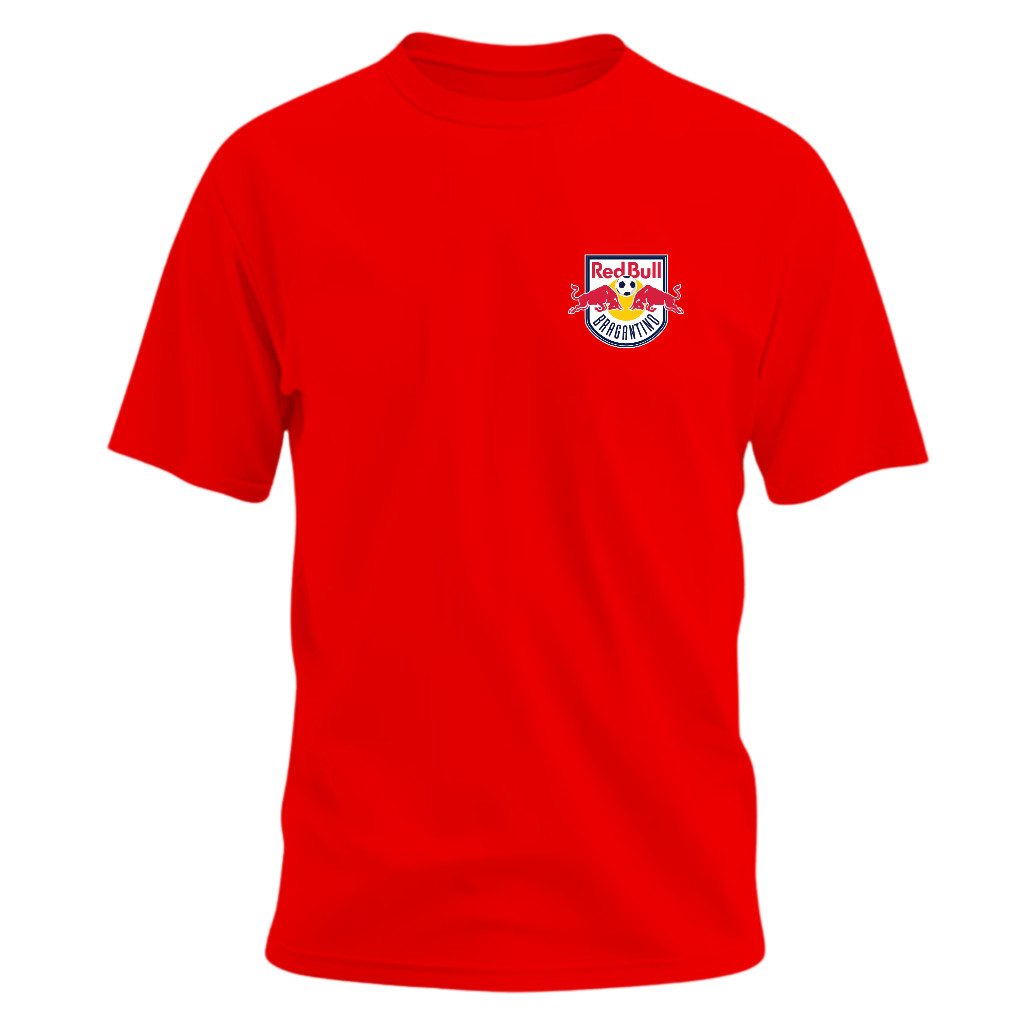 Camiseta Masculina do Bragantino Red Bull Camisa de Time Paulista Torcida Time Touro Blusa de Futebol