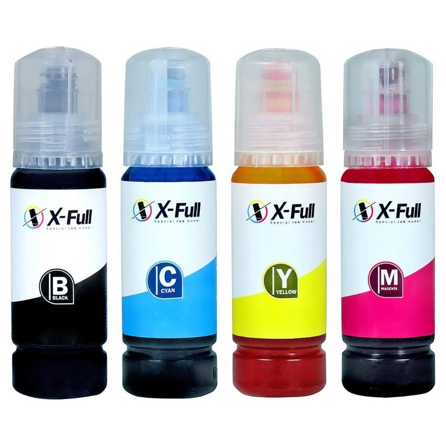 4 Cores Tinta Compatível XF504 XF544 X-Full p L3150 L3250 L4150 L4160 L4250 L4260 Refis 4x70ml
