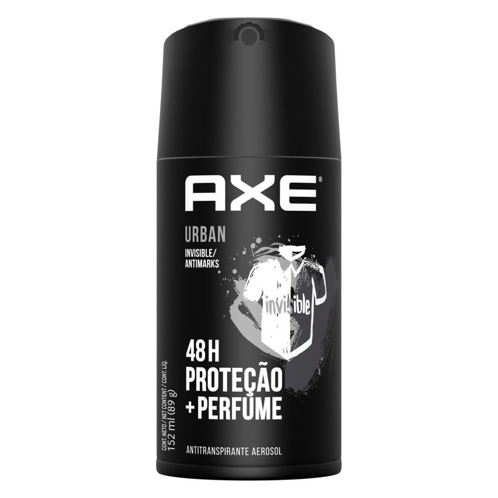 Desodorante Antitranspirante Axe Urban Invisible Anti Manchas Spray Aerosol 152ml
